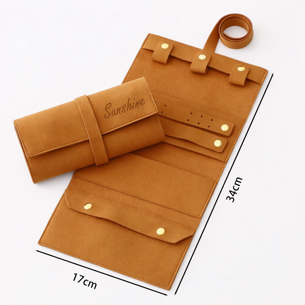 travel jewelry pouch roll size