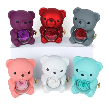 teddy bear rose box main image