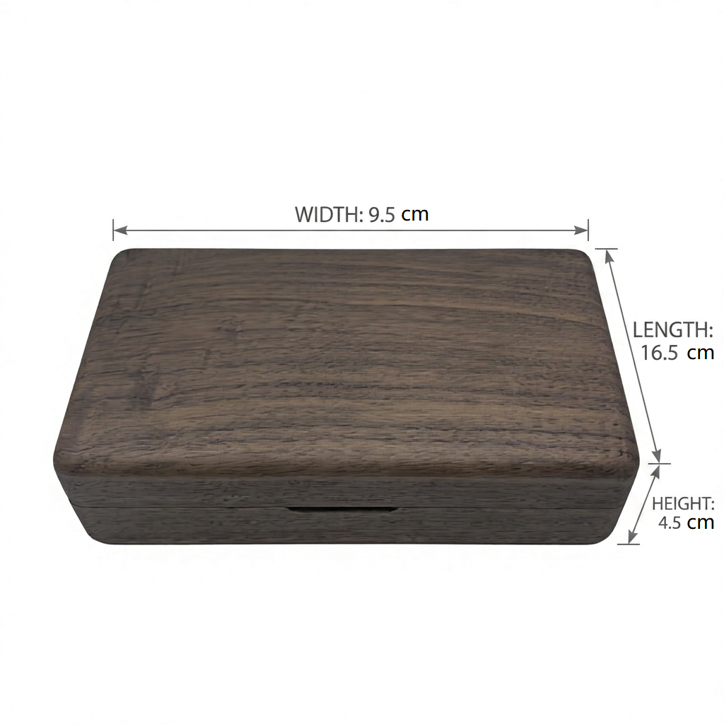 beech wood jewelry organizer size
