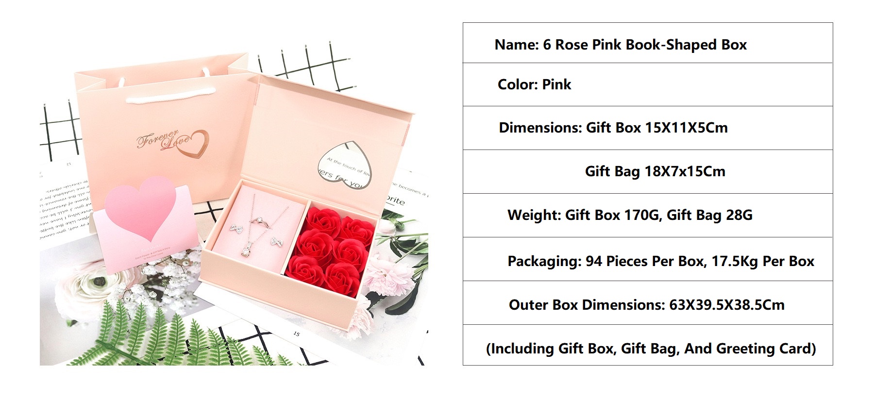 forever flower packaging box details