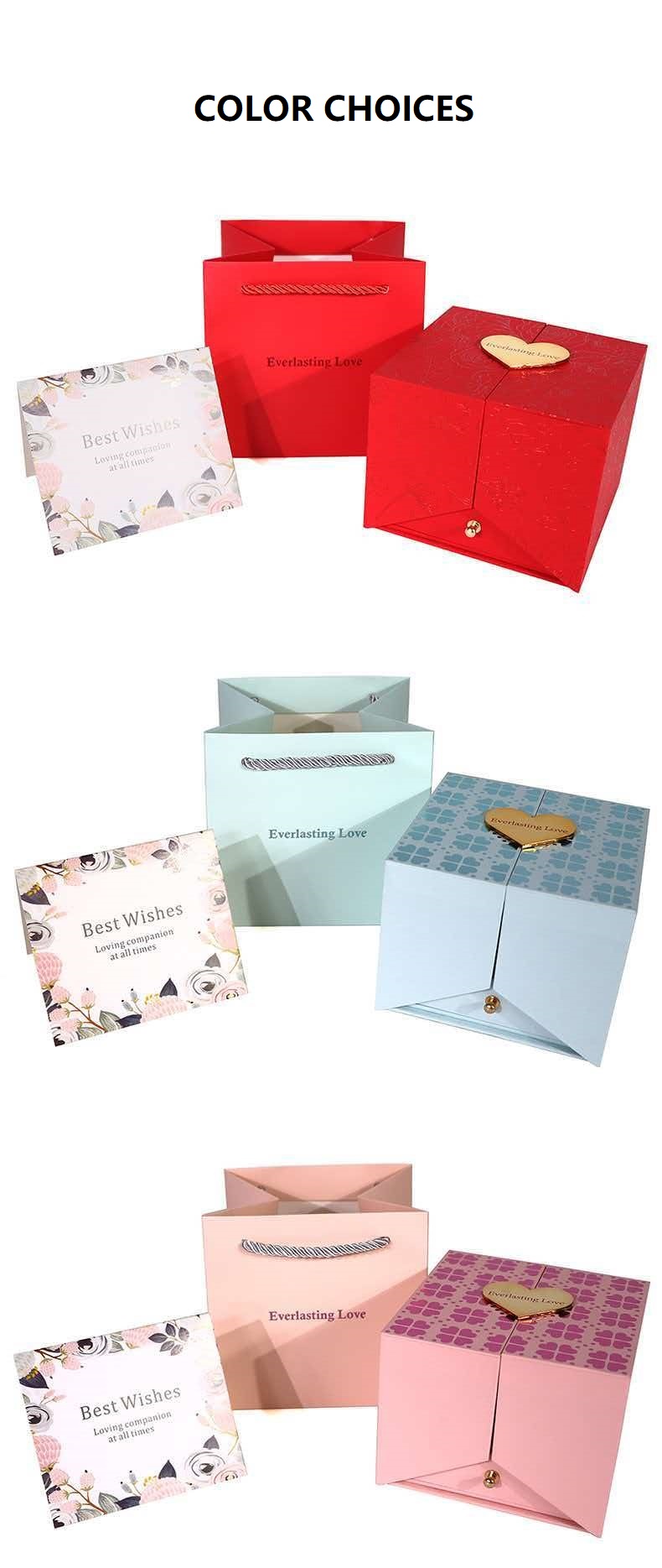 wholesale flower gift box color choices