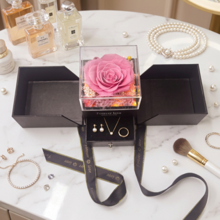 rose LED jewelry box main image