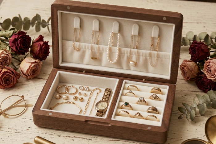 natural wood jewelry organizer usage scenarios