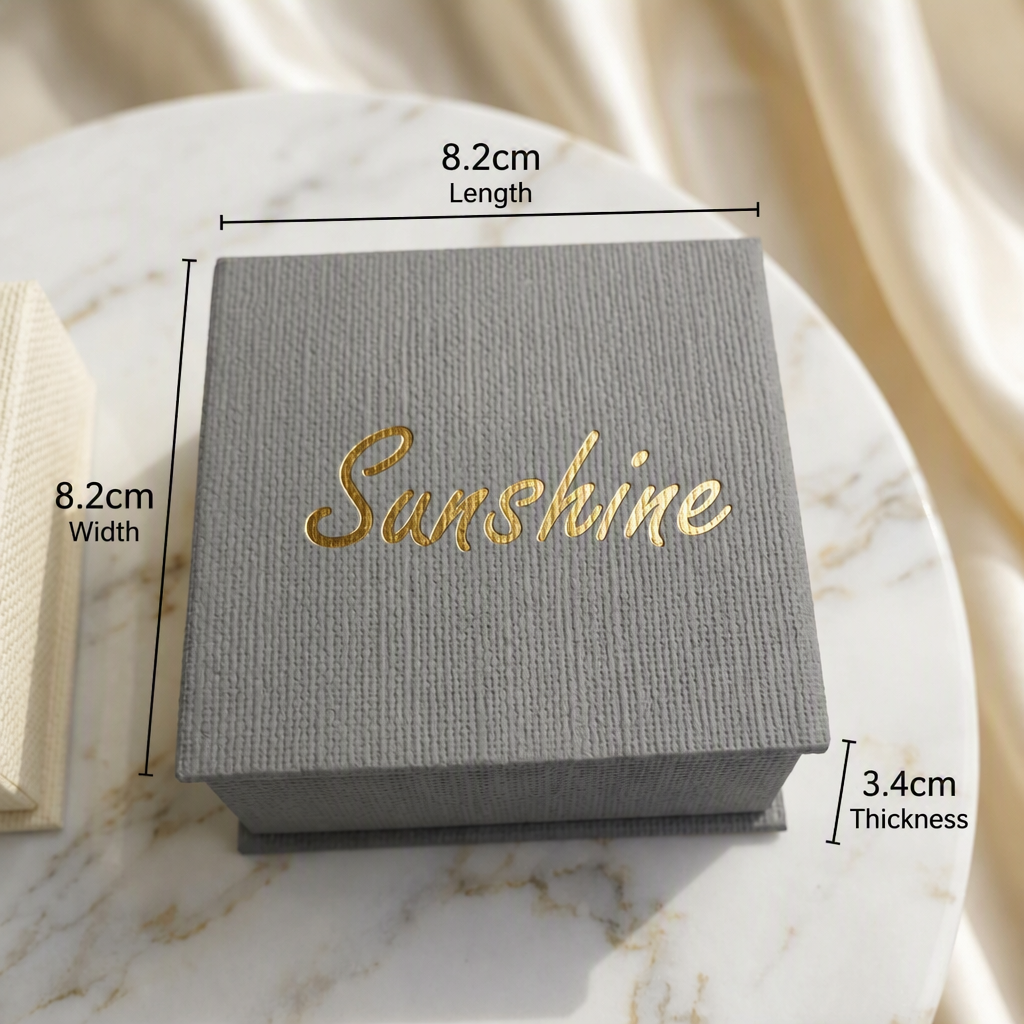 custom flapping rigid paper jewelry box size