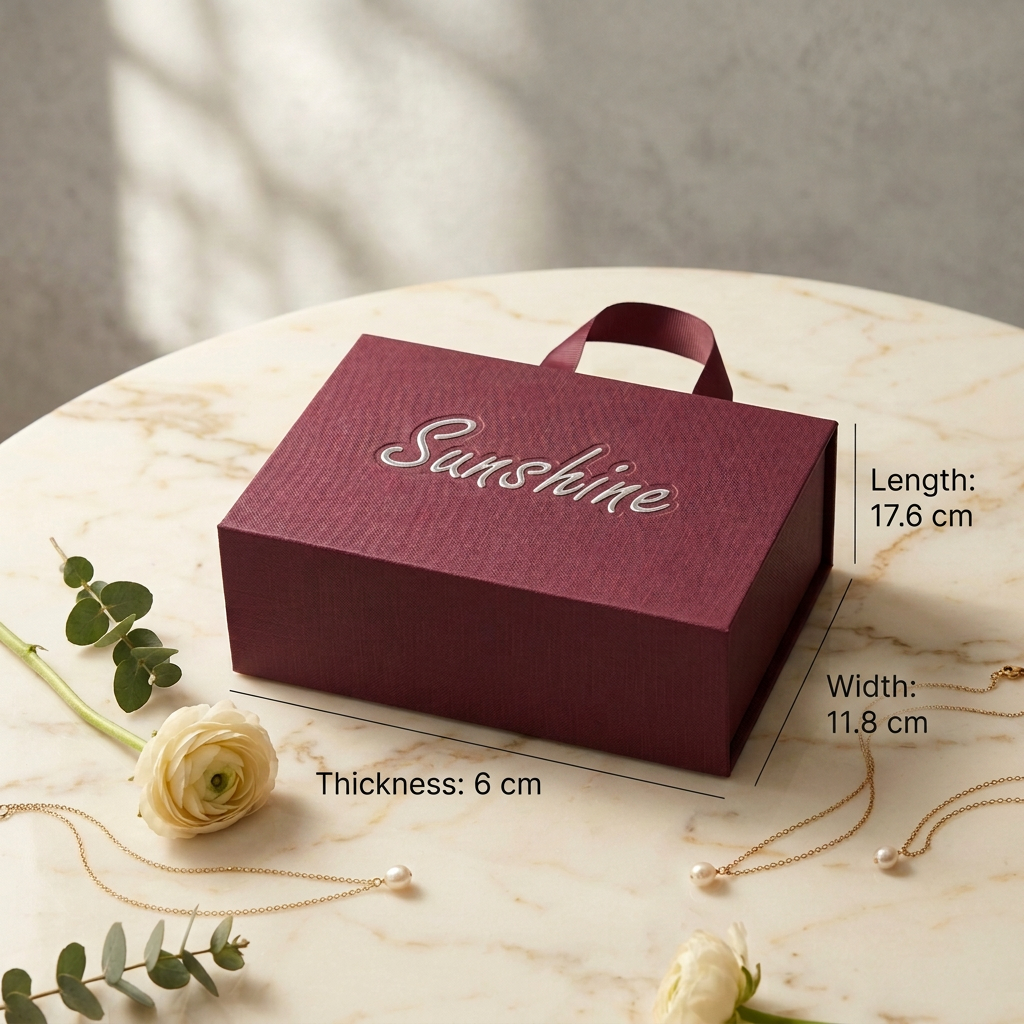 custom flapping rigid paper gift box size