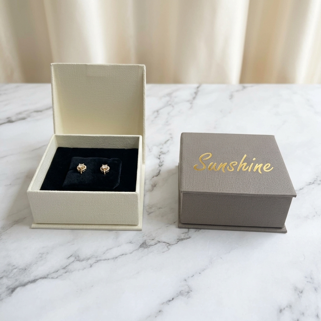 custom flapping rigid paper jewelry box internal details